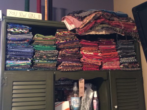 fabric stash