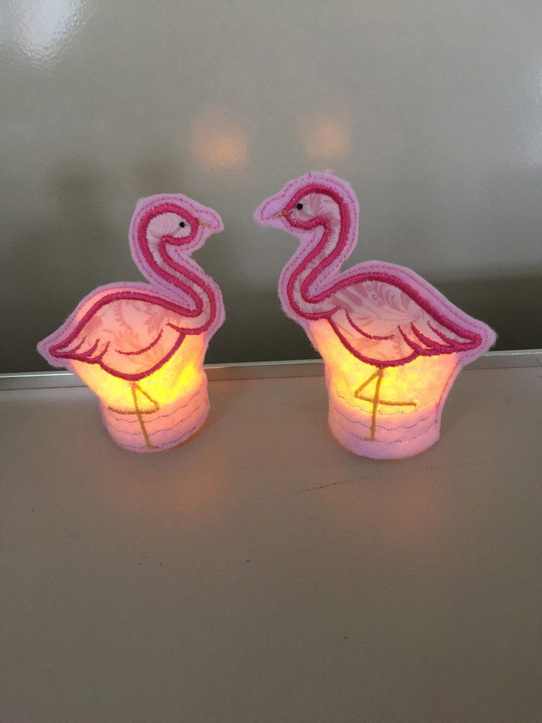 Flamingo tealights!